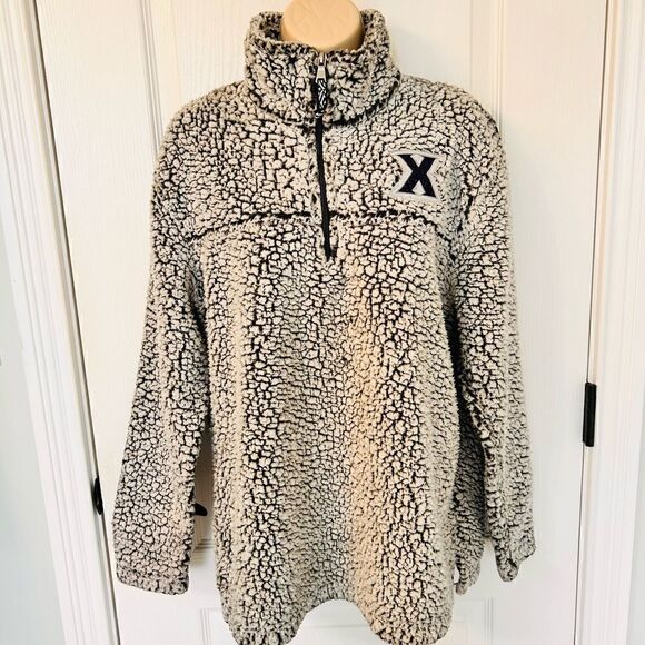 Xavier University Boxer Craft Cozy Sherpa Pullover! - Picture 3 of 4